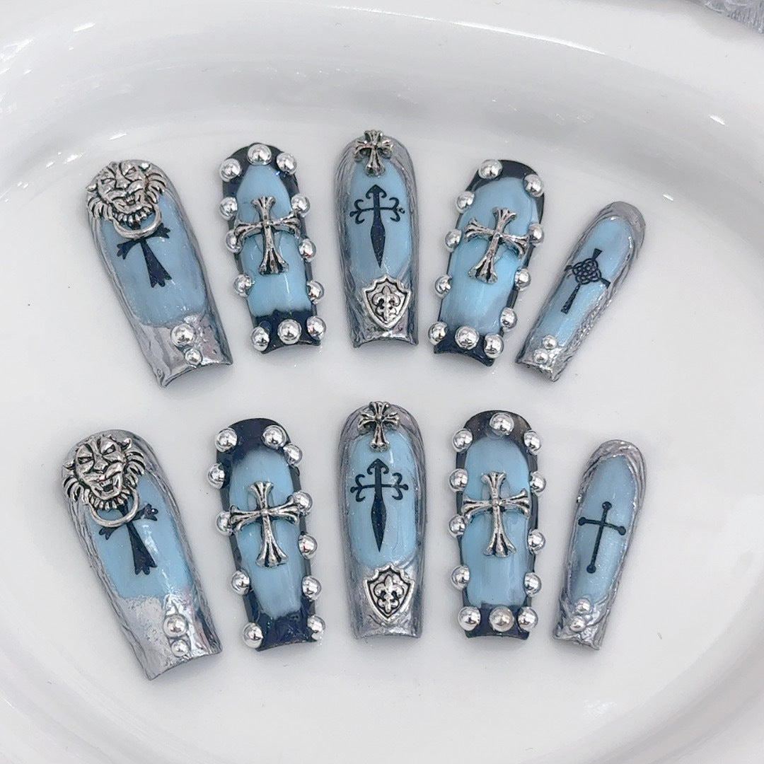 #013 ViVagg Press on nails Hand worn Nail art Jubilee Spice y2k Fake Nails Sweet Cool Kill Arbique Roheart Nail art Patch
