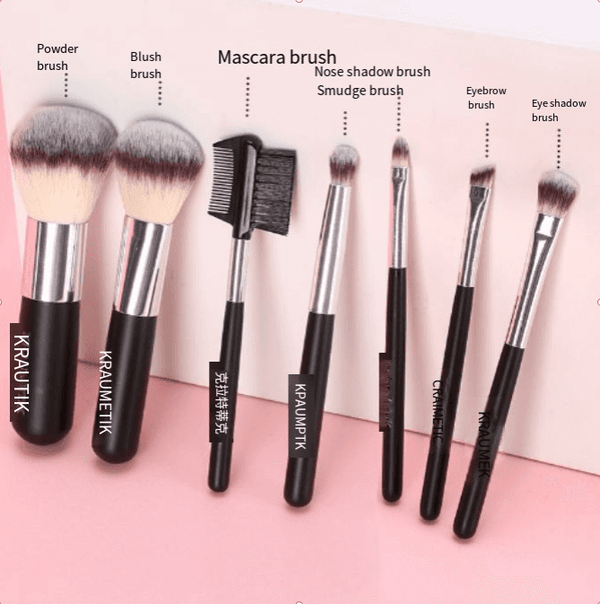 Portable travel Makeup brush Set Soft Bristle Brush 7 sets blush Powder Powder makeup tools